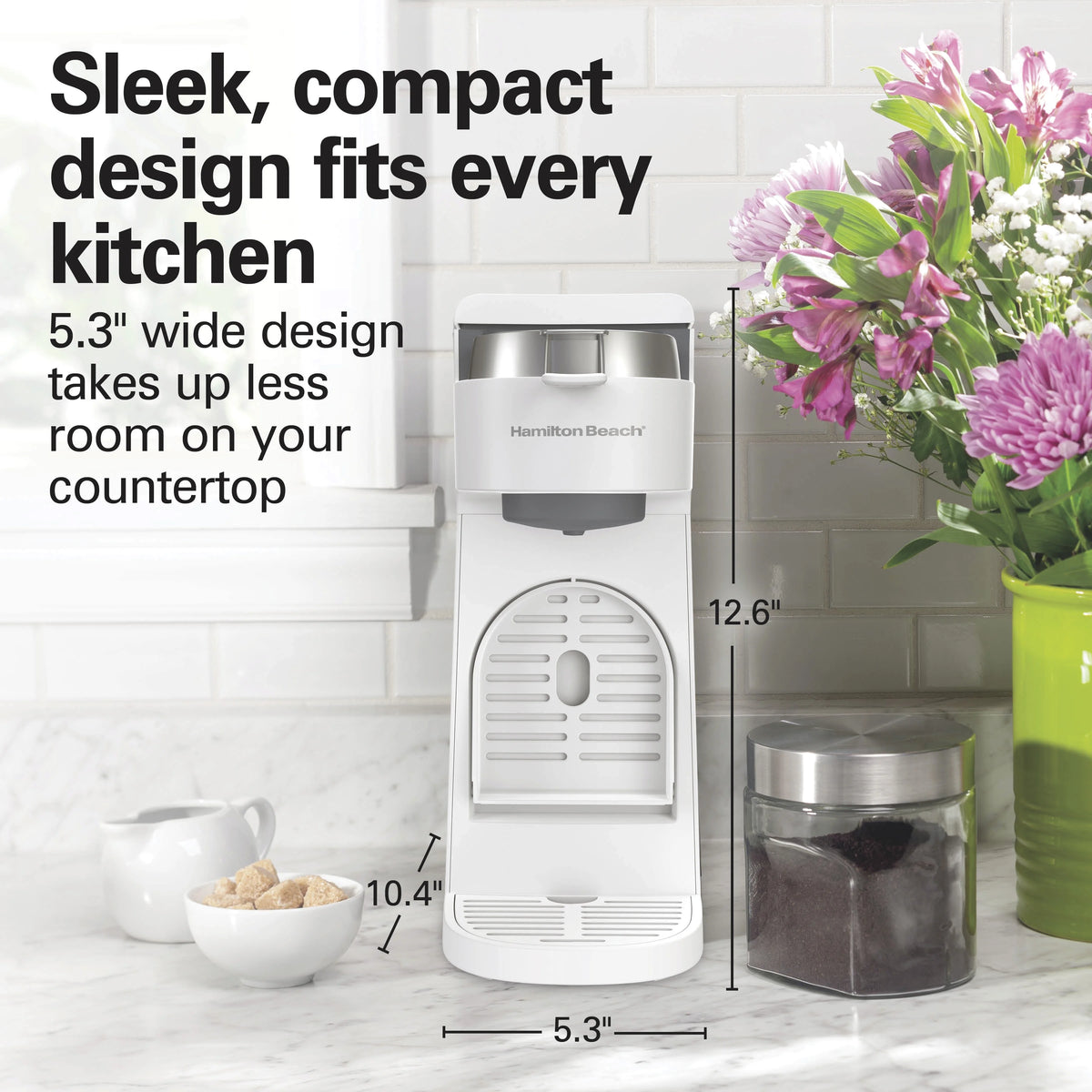Single-Serve Coffee Maker, White H90227
