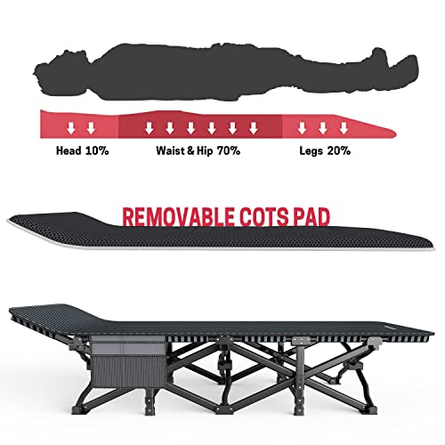 Camping Cot with Cushion and Carry Bag T922