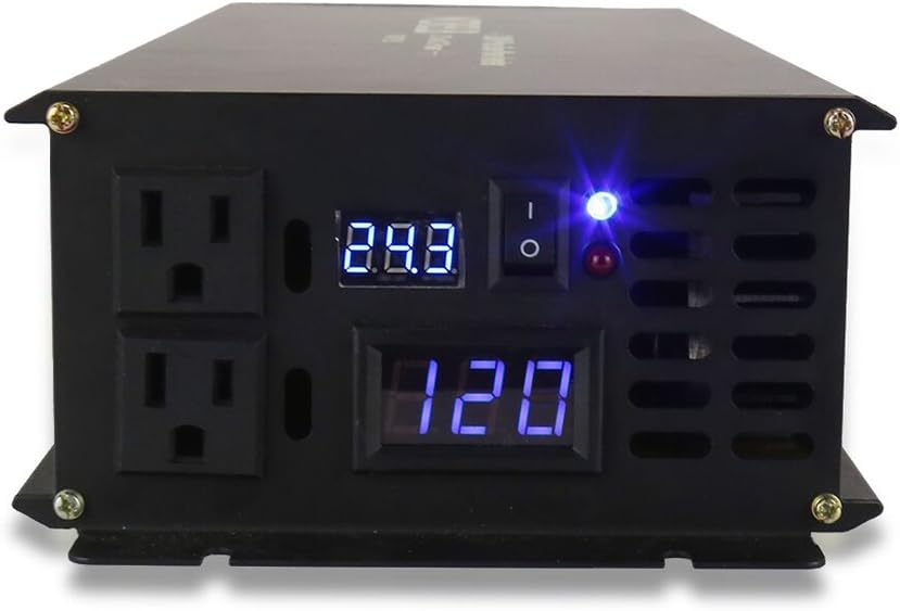 2500W Pure Sine Wave Solar Power Inverter 24V DC to 120V AC Y7589