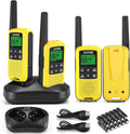 Rechargeable Walkie Talkies with 2662 Channels, 32 Miles Long Range, NOAA Weather Alerts, 4 Pack Q771072