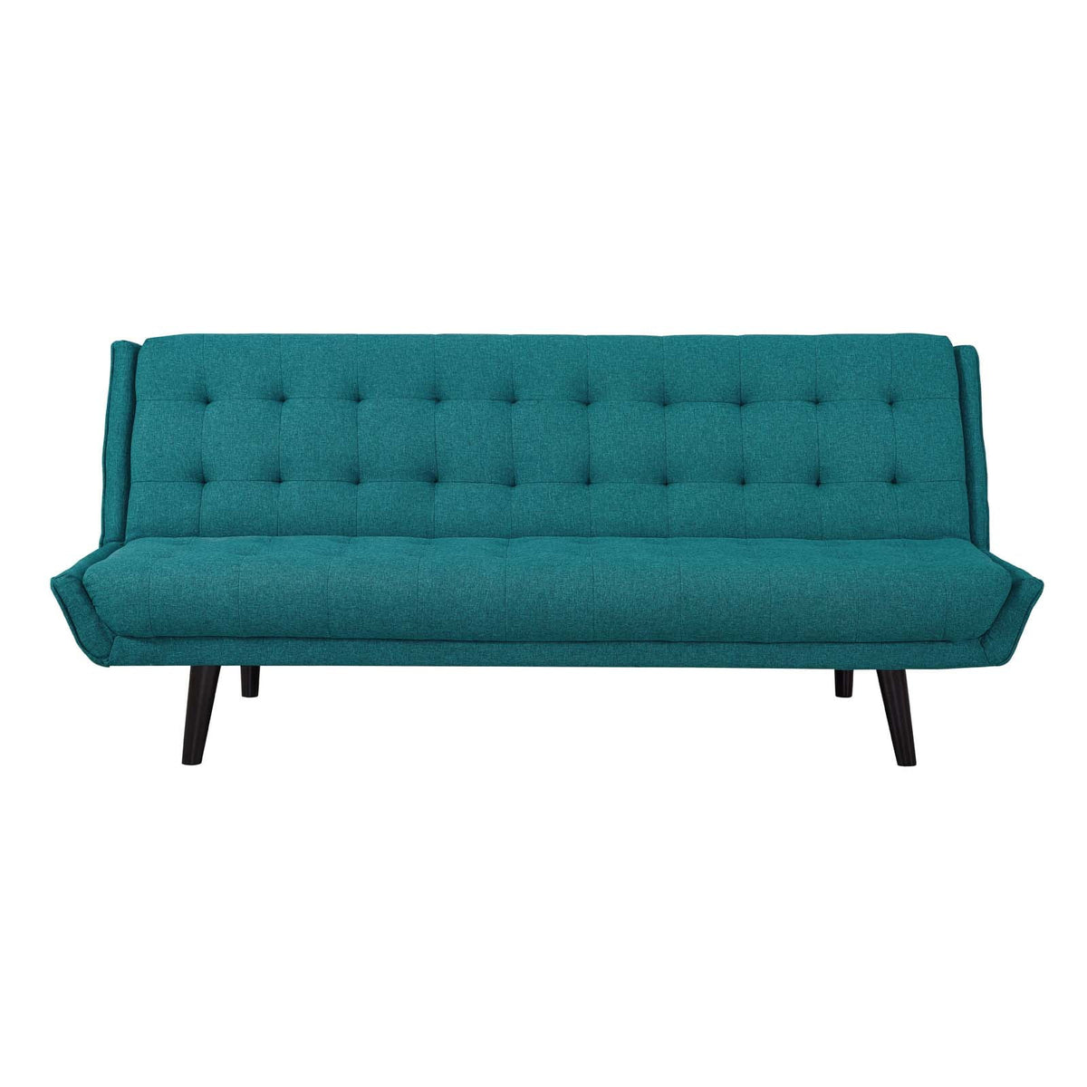 Aqua Blue Fabric Tufted Sofa Bed K8635