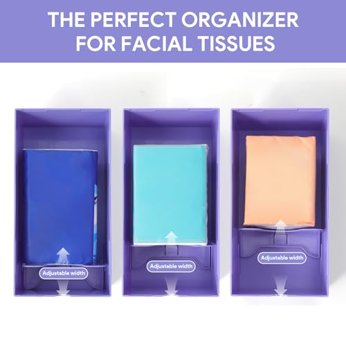 Purple Rectangular Tissue Box Cover V62847