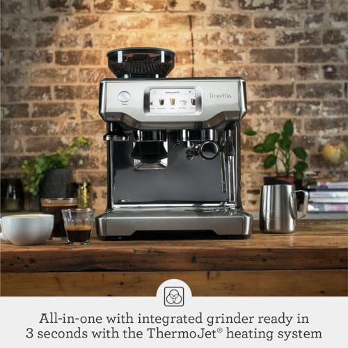 Brushed Stainless Steel Espresso Machine T216