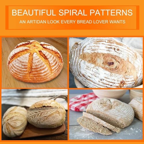 Set of 8 Oval Rattan Bread Proofing Basket K63339