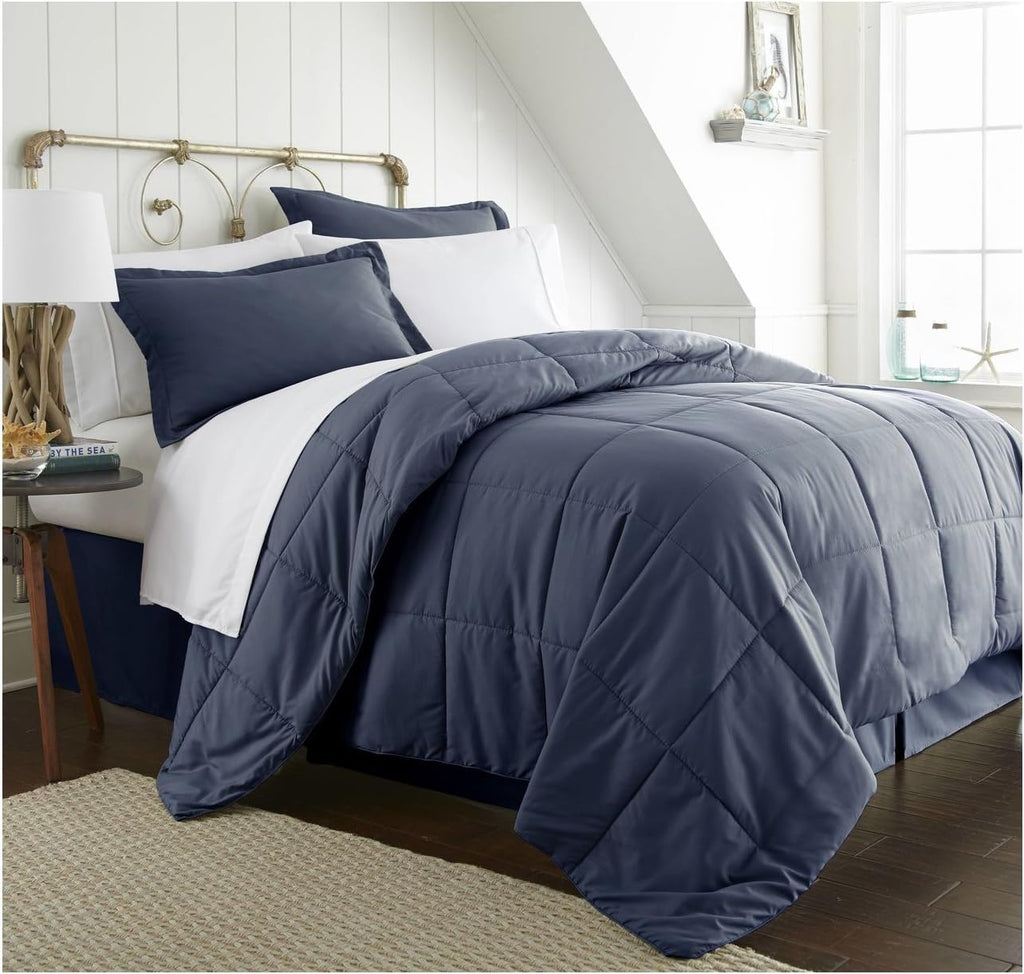 8 Piece Bed in a Bag Queen Navy B380