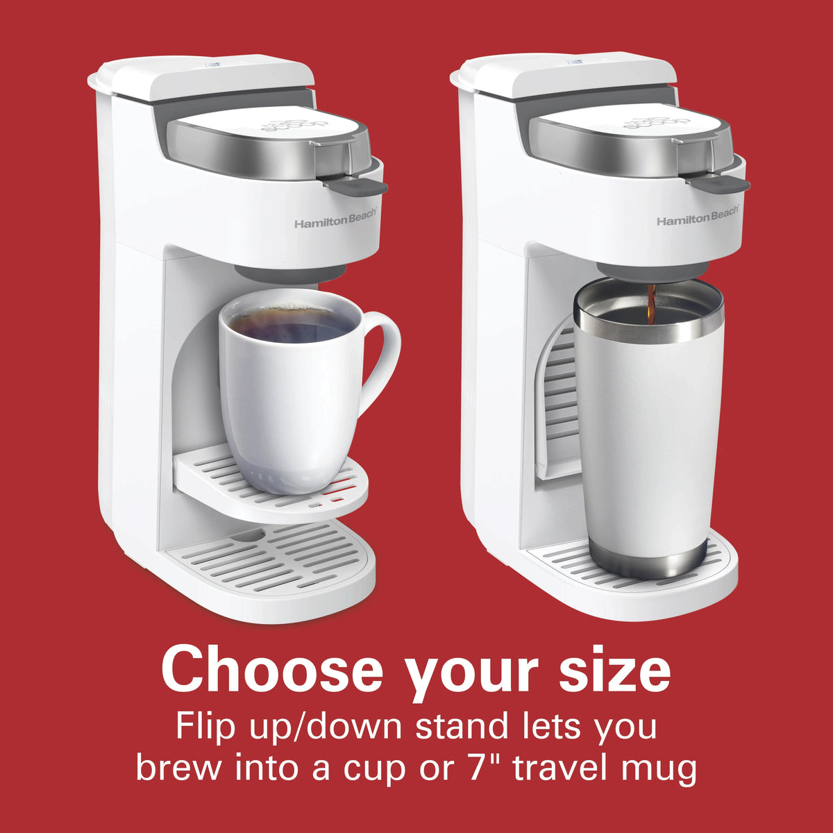 Single-Serve Coffee Maker, White H90227