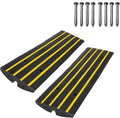 Rubber Curb Ramps 2.5 Inch Rise 2 Pack 10 Ton Capacity F39605