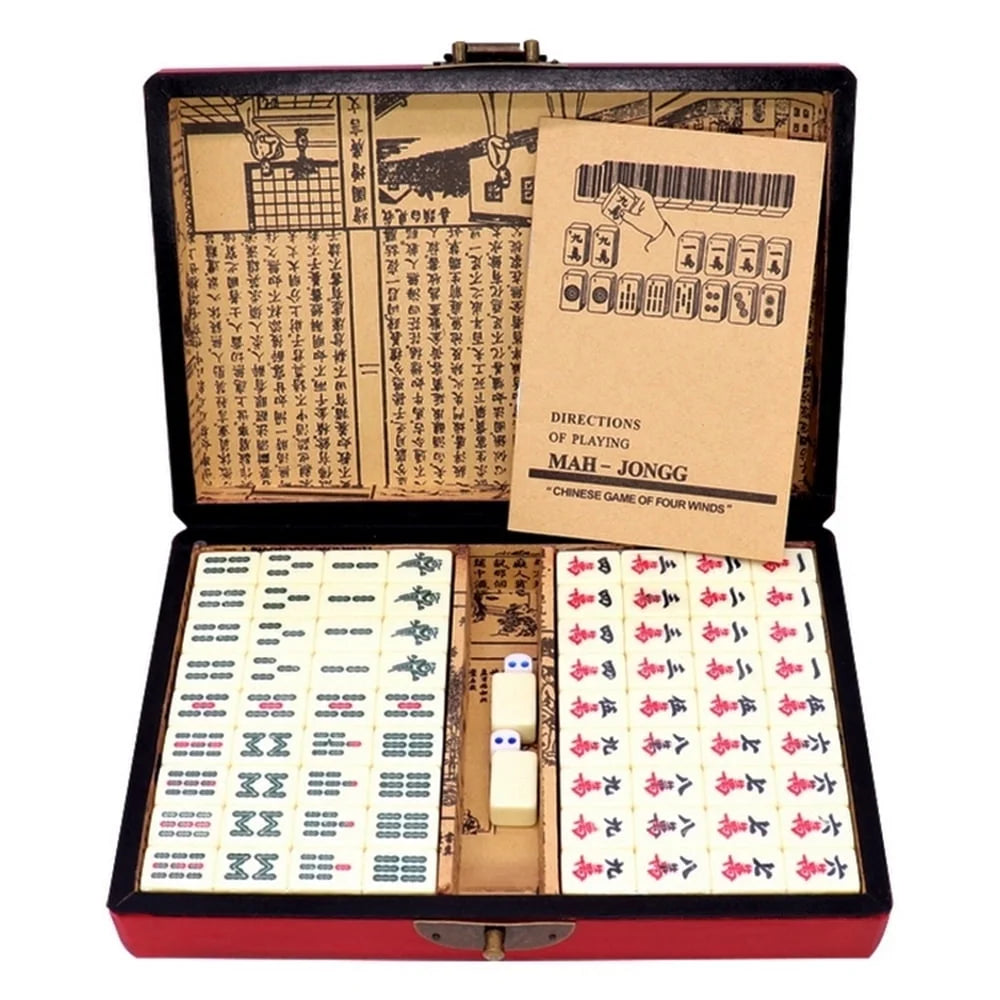 144 Tiles Mahjong Set with Box N59544