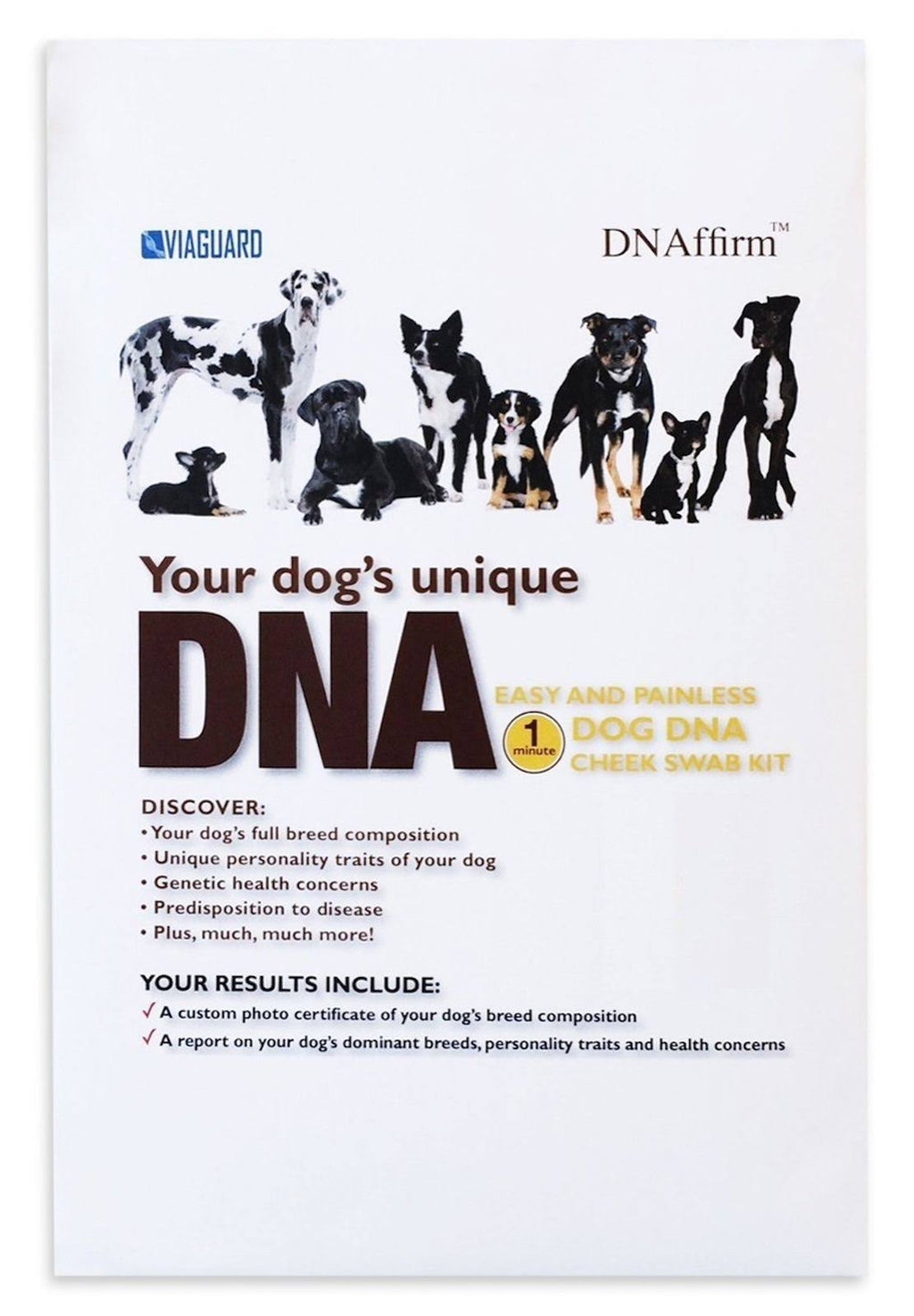 Dog DNA Breed Identification Test Cheek Swab Kit P42870