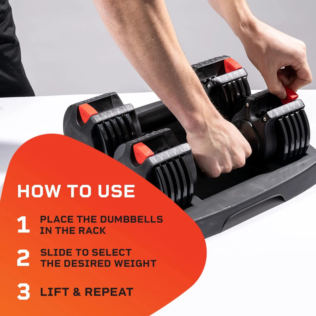 15 Pound Adjustable Dumbbells Set, 2 Pcs L1634