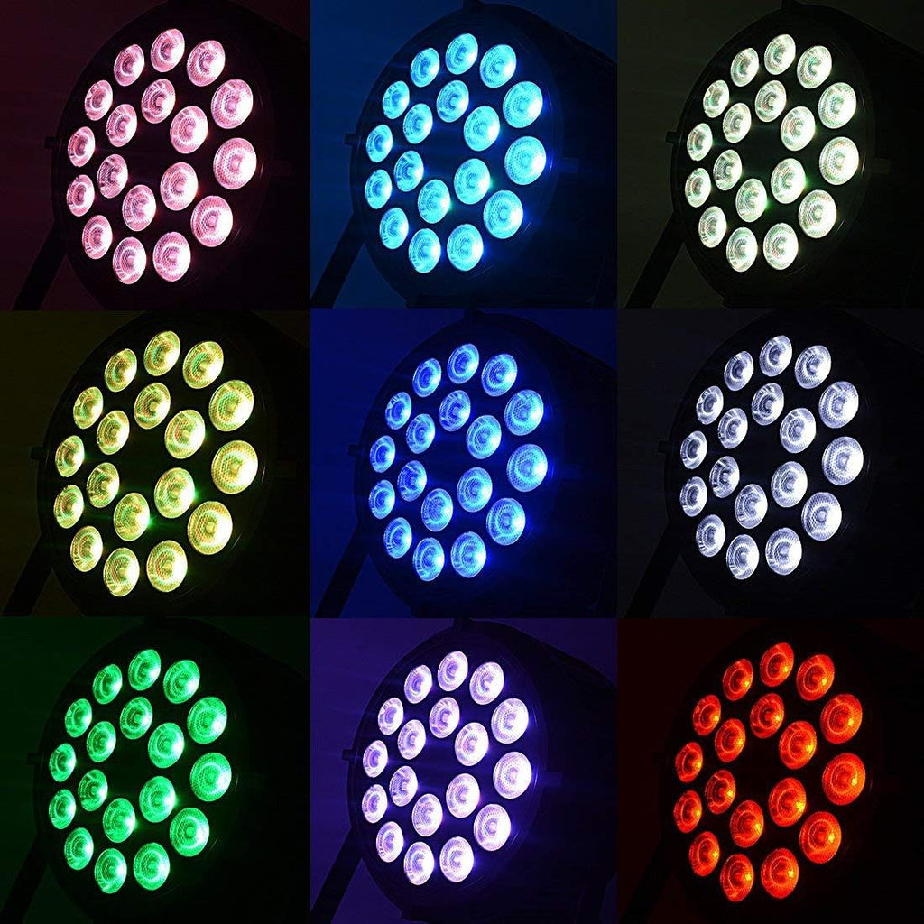 18x8W RGBW LED Stage Lights 6 Packs F645920