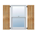 Rough Sawn Western Red Cedar Board-n-Batten Shutters (Per Pair) P701
