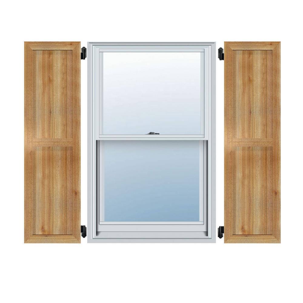Rough Sawn Western Red Cedar Board-n-Batten Shutters (Per Pair) P701