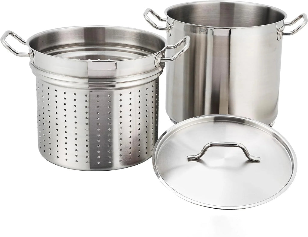 Stainless 16 Quart Steamer Pasta Cooker With Cover K4367