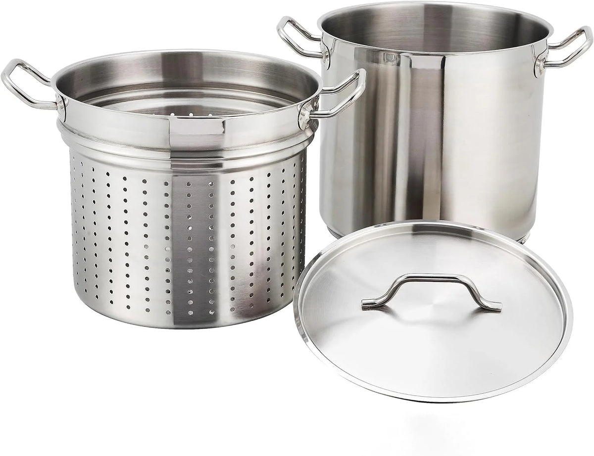 Stainless 16 Quart Steamer Pasta Cooker With Cover K4367
