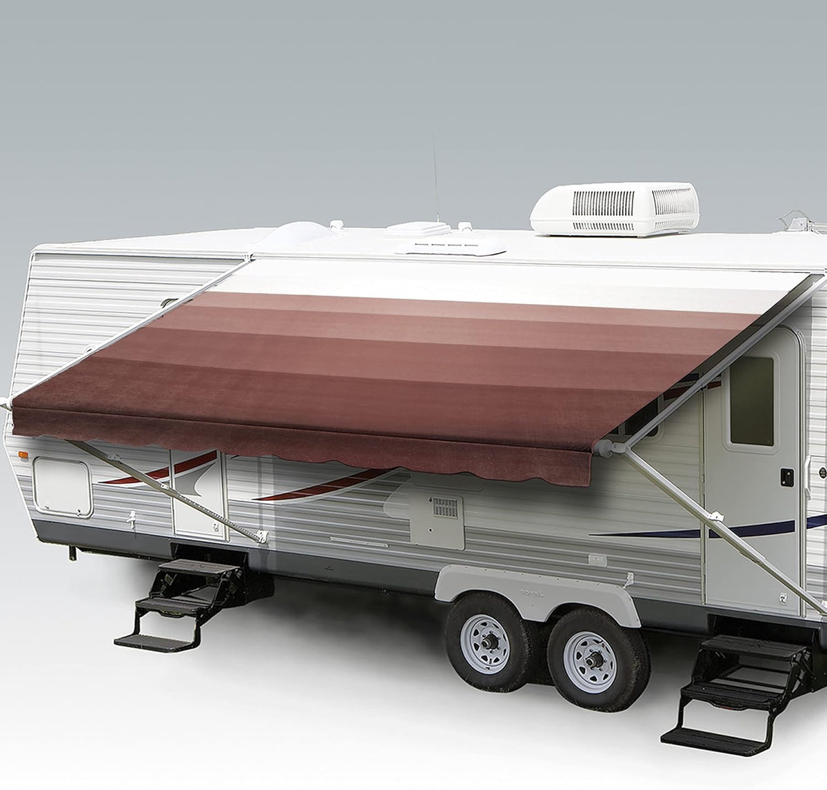 Heavy Duty Weatherproof Vinyl RV Awning Fabric Replacement Z1430
