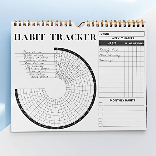 Habit Tracker Calendar with Spiral Binding Z275