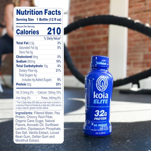 Plant Based Protein Shake, Chocolate, 32g Protein, 12 Fl Oz (Pack of 12) Z993486