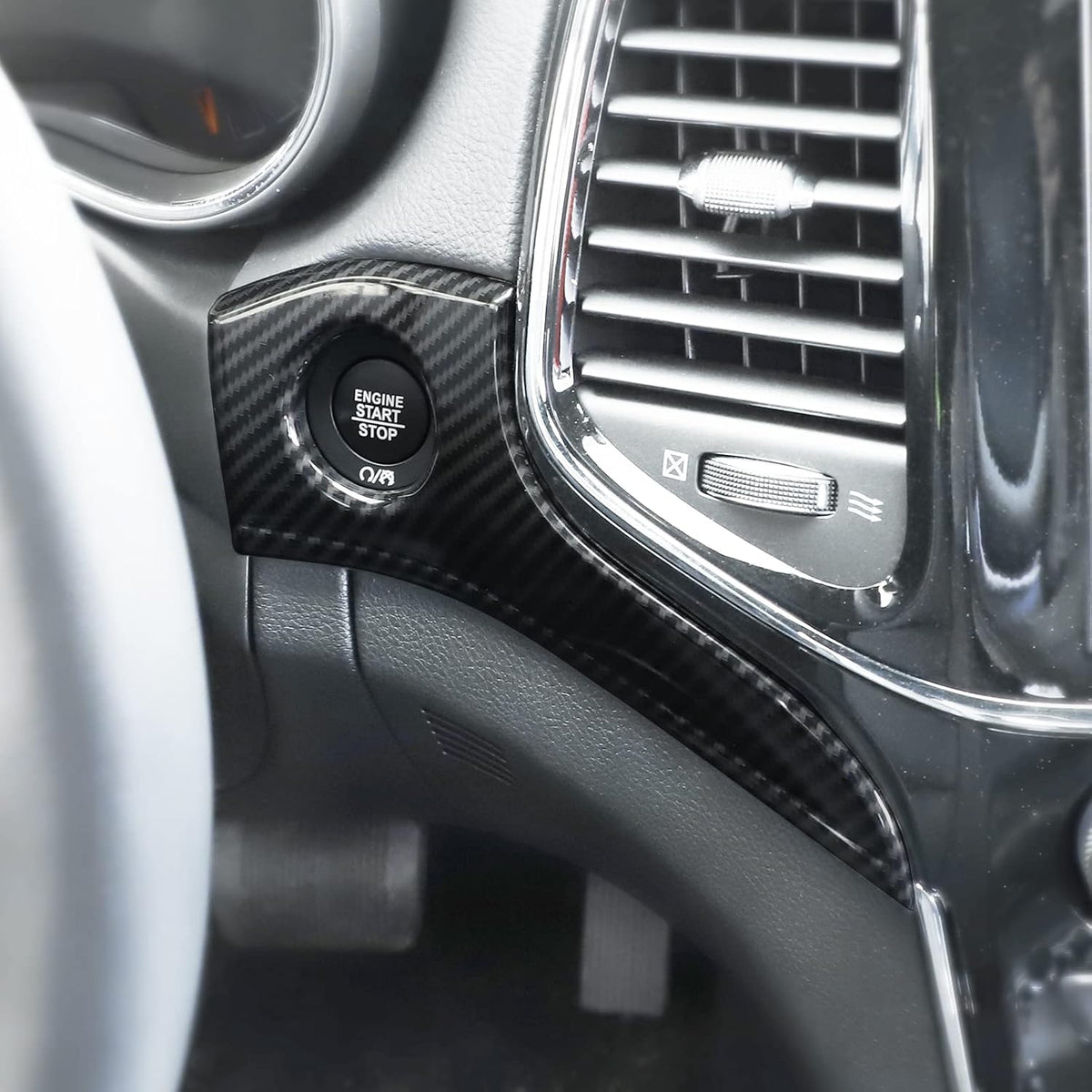 Dashboard Panel Trim & Door Handle Cover Kits Carbon Fiber Texture N705