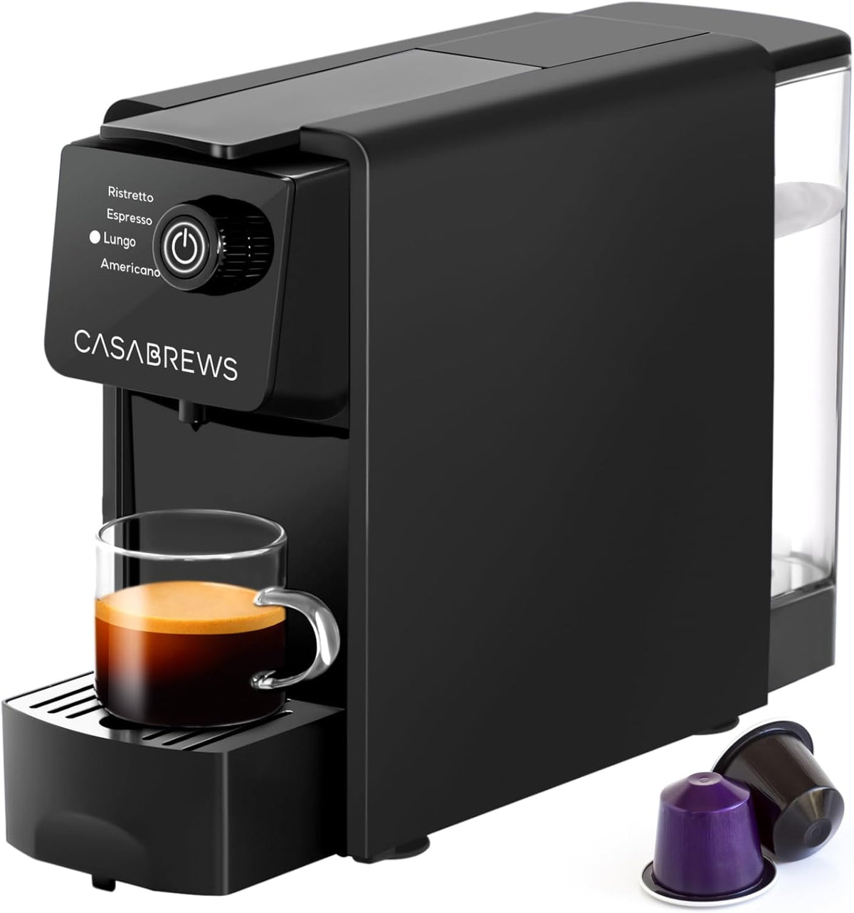20 Bar Compact Capsule Coffee Machine with 21 oz Removable Water Tank Z266714