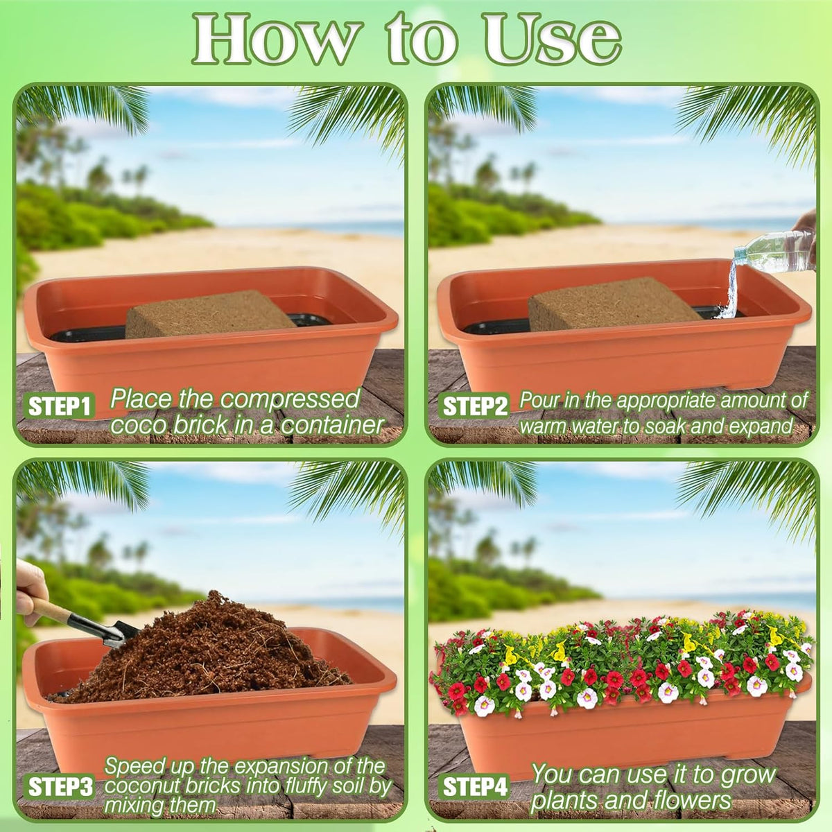 10LB Compressed Coco Coir Brick Y8176