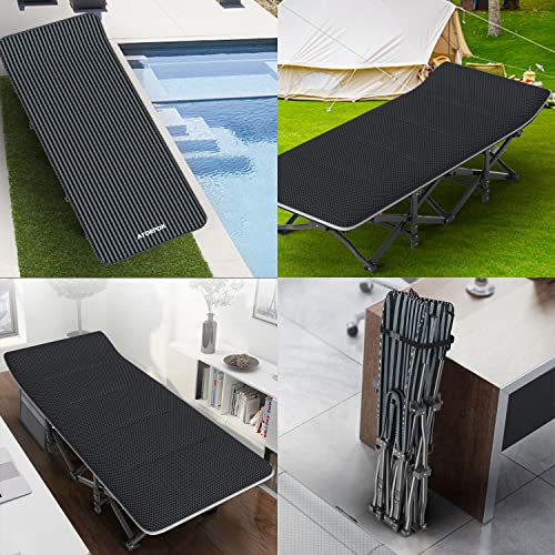 Camping Cot with Cushion and Carry Bag T922