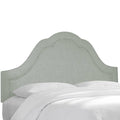 California King Linen Notched Headboard E65351