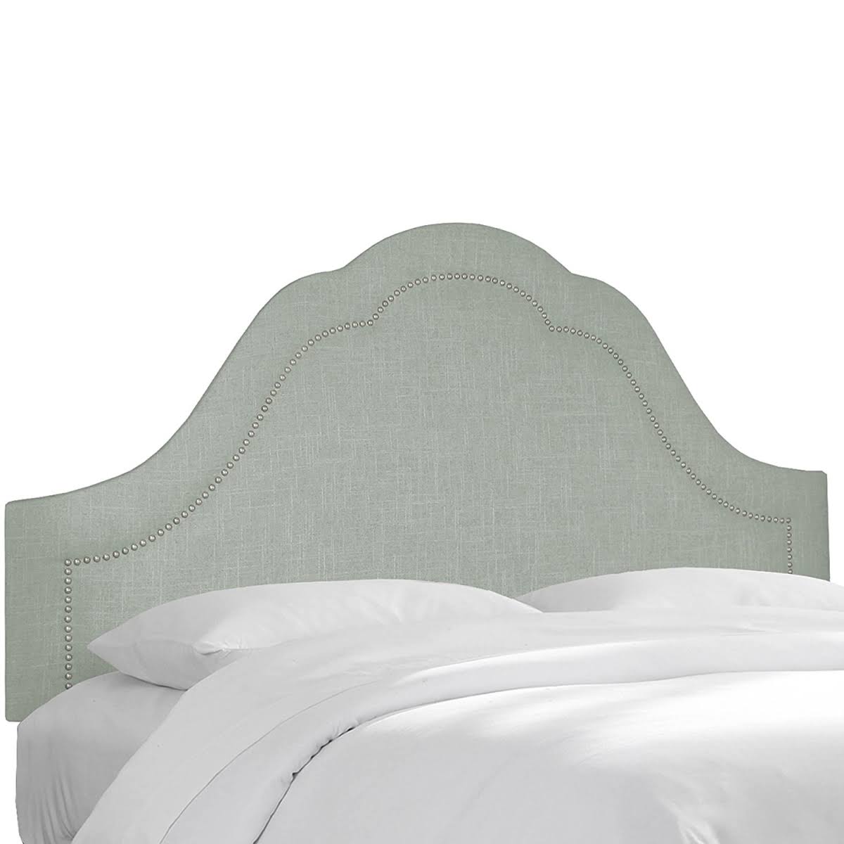 California King Linen Notched Headboard E65351