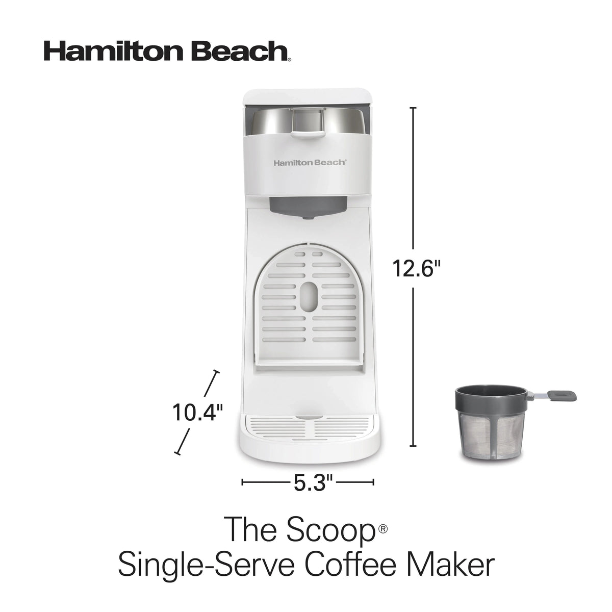 Single-Serve Coffee Maker, White H90227