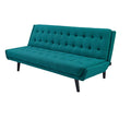 Aqua Blue Fabric Tufted Sofa Bed K8635