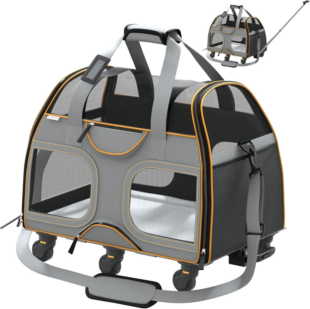 Airline Approved Soft Sided Pet Carrier with Wheels M369489
