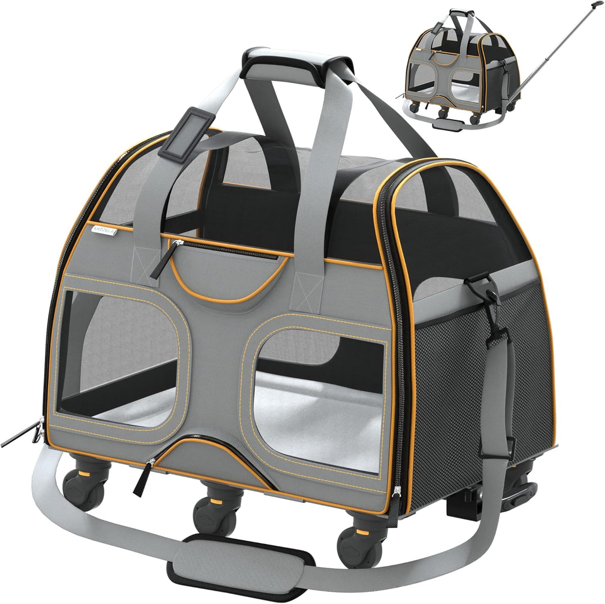 Airline Approved Soft Sided Pet Carrier with Wheels M369489