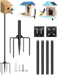 80In Bird House Pole, Heavy Duty with 5-Prong Base F448423