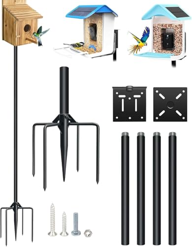 80In Bird House Pole, Heavy Duty with 5-Prong Base F448423