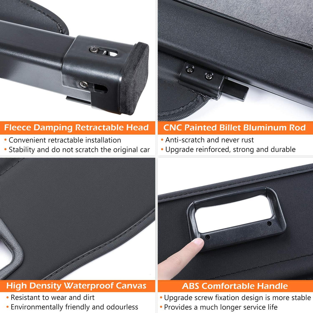 Retractable Waterproof Trunk Cargo Cover O87461