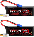 3S Lipo Battery 11.1V 80C 5200mAh with EC5 Connector 2 Pack L8273