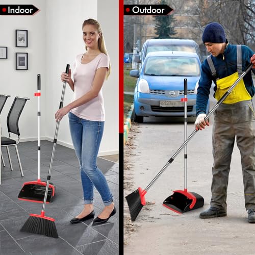 11.8" Broom and Dustpan Set with Extendable Handle B3799