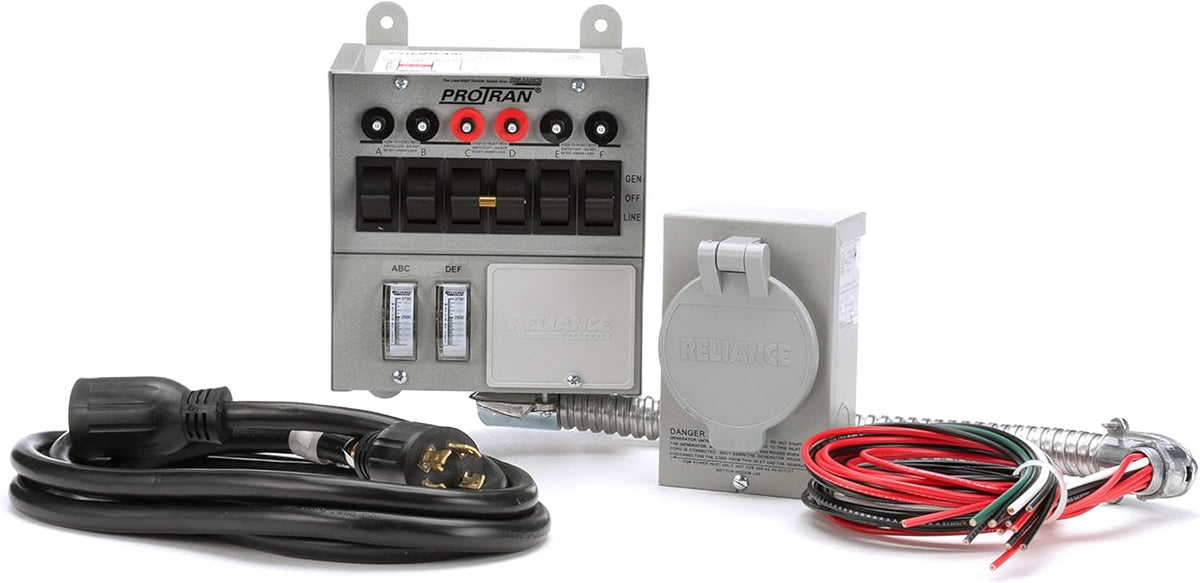 30 Amp 6-Circuit Transfer Switch Kit for Generators T53312