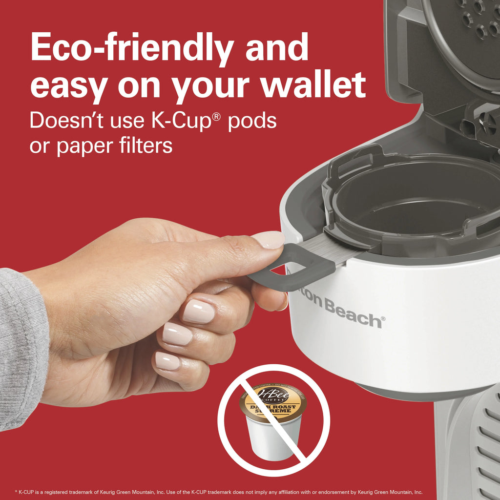 Single-Serve Coffee Maker, White H90227