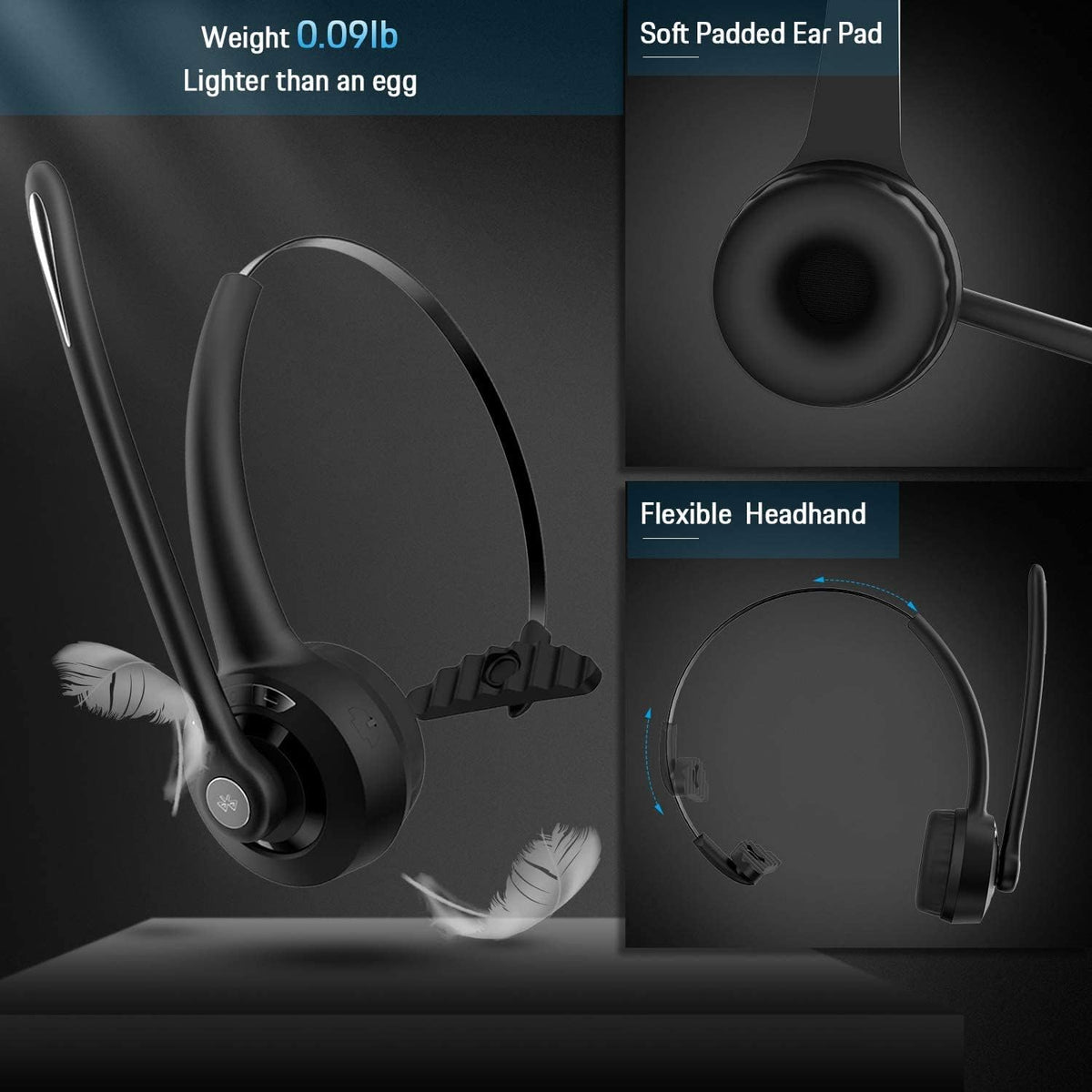 Wireless On Ear Headphones with Microphone T103692