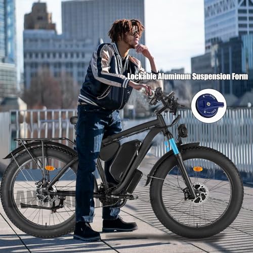 2000W Dual Motor 48V 22Ah Fat Tire Electric Bike Q80089