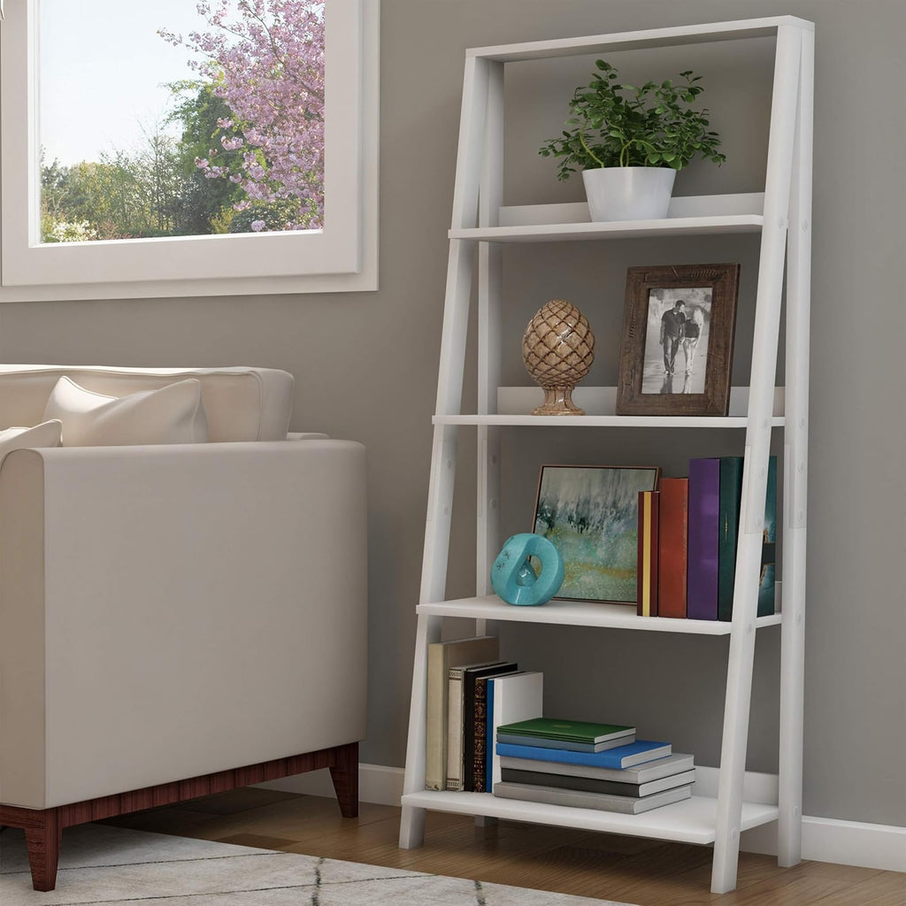 4 Tier Wooden Ladder Bookshelf F5133