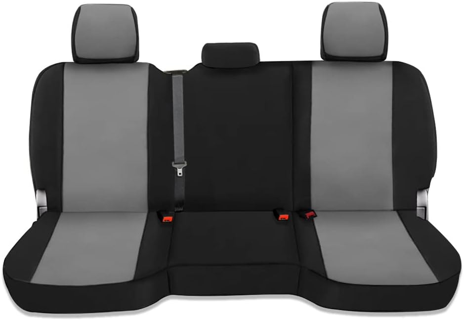 Custom Fit Dodge Ram 1500 2500 3500 Pickup Truck Neoprene Front Seat Covers Gray Black H77670