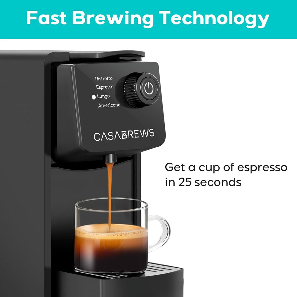 20 Bar Compact Capsule Coffee Machine with 21 oz Removable Water Tank Z266714