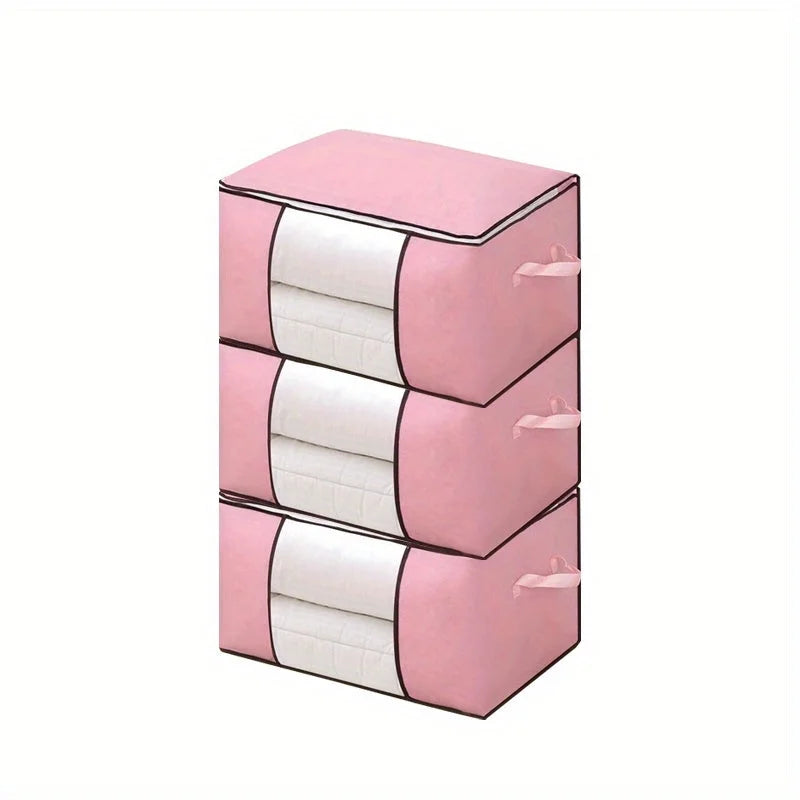 Grey 3 Pack Large Storage Bags with Reinforced Handles A343995