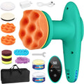 Cordless 4 inch Car Polisher with Touchscreen, 6 Speeds, Paste Wax & Pads, Pack of 2 N36043