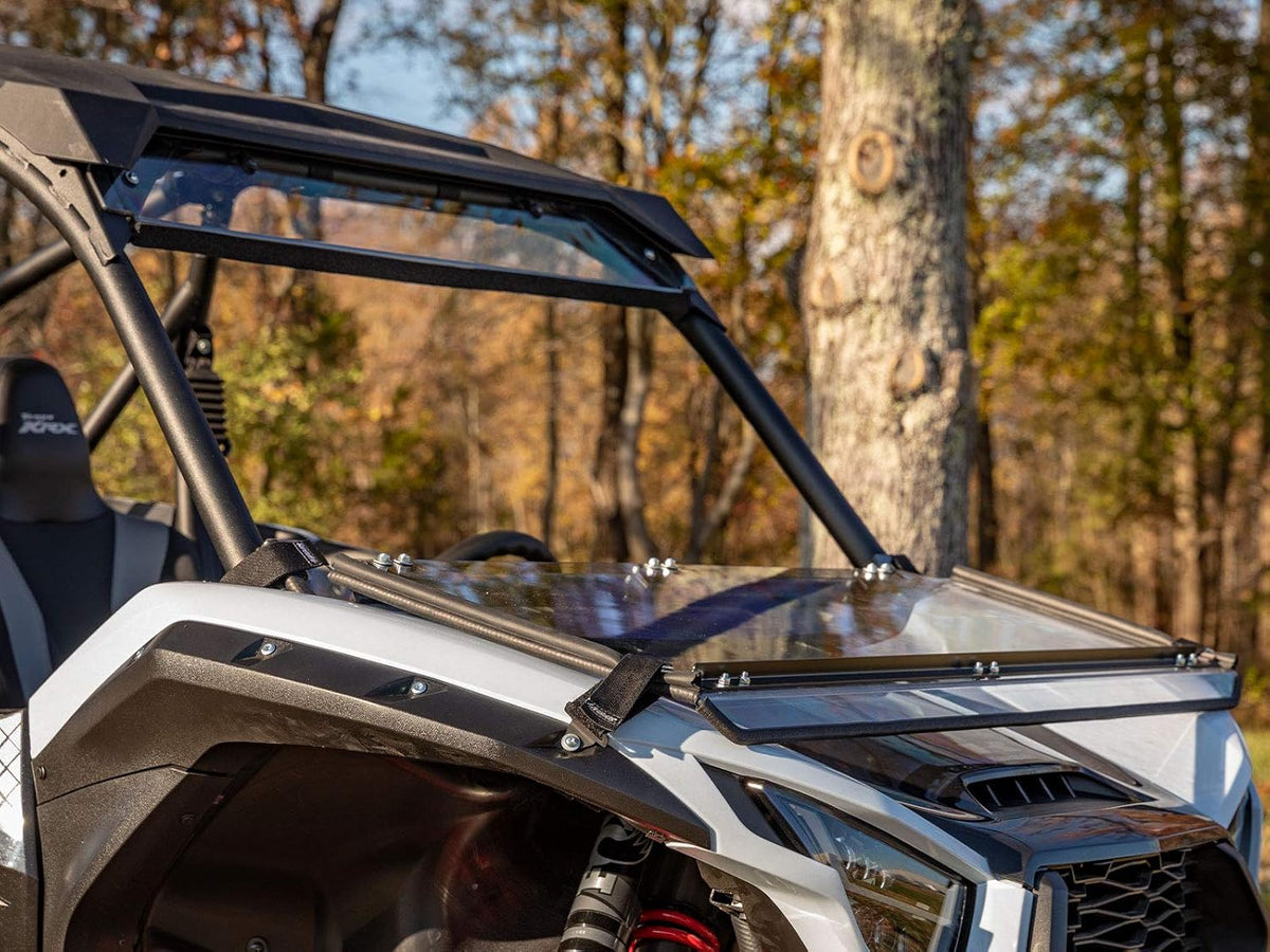 Scratch Resistant Flip Down Windshield, 1/4" Polycarbonate, Hard Coated U2124