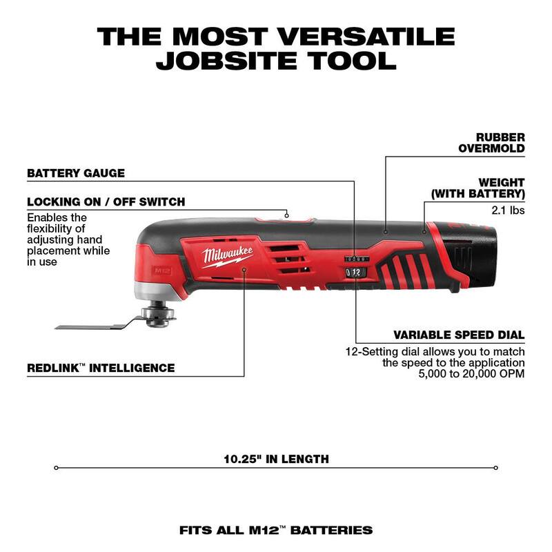 12V Cordless Reciprocating Saw Kit with Oscillating Multi-Tool & 6.0Ah Battery Pack U77931