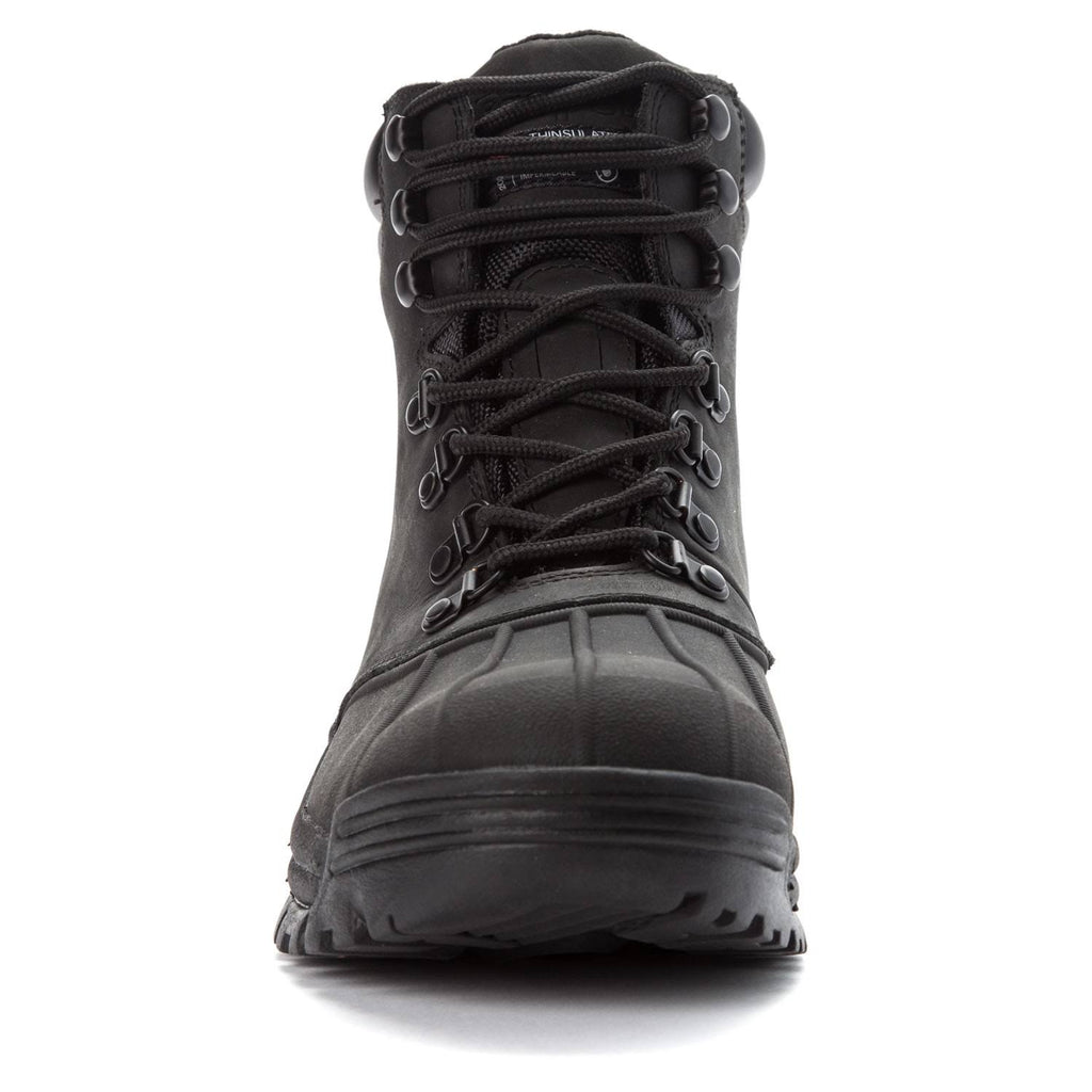 Black Mid Lace Boots V635