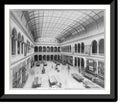 Historic Framed Print, panoramic view of interior from balcony, 17-7/8" x 21-7/8" N7486